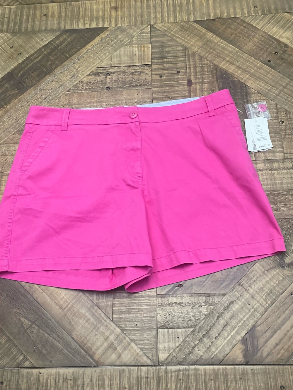 crown & ivy Hot Pink Cotton Shorts